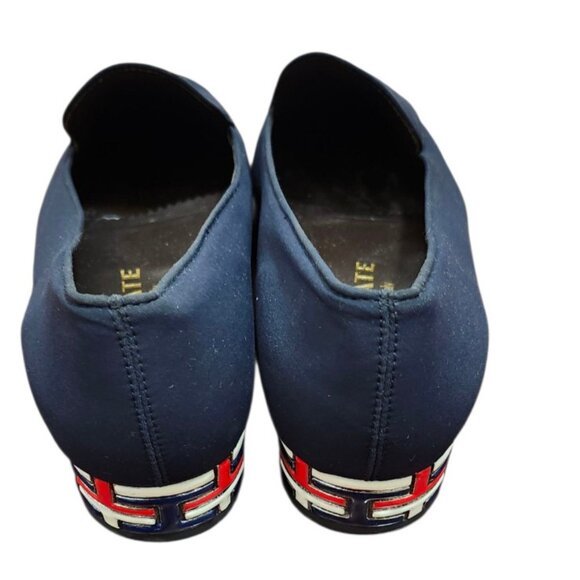 Brunate Women's loafers Fondi Fabric Navy Size EU 39.5/US 8.5 - Picture 7 of 14